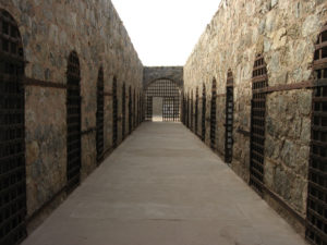 Yuma Territorial Prison with a creepy hallway.